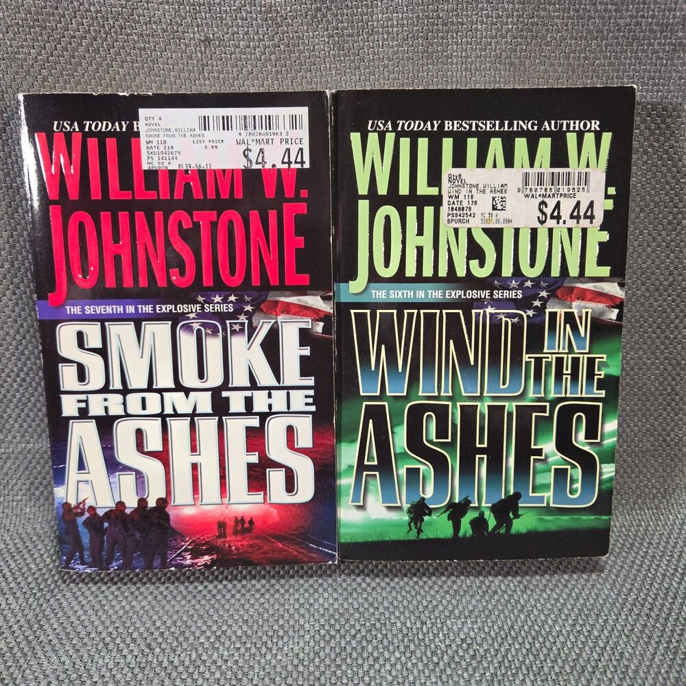 Lot of 2 William W. Johnstone The Ashes Series PBB Books Nos. 6 & 7